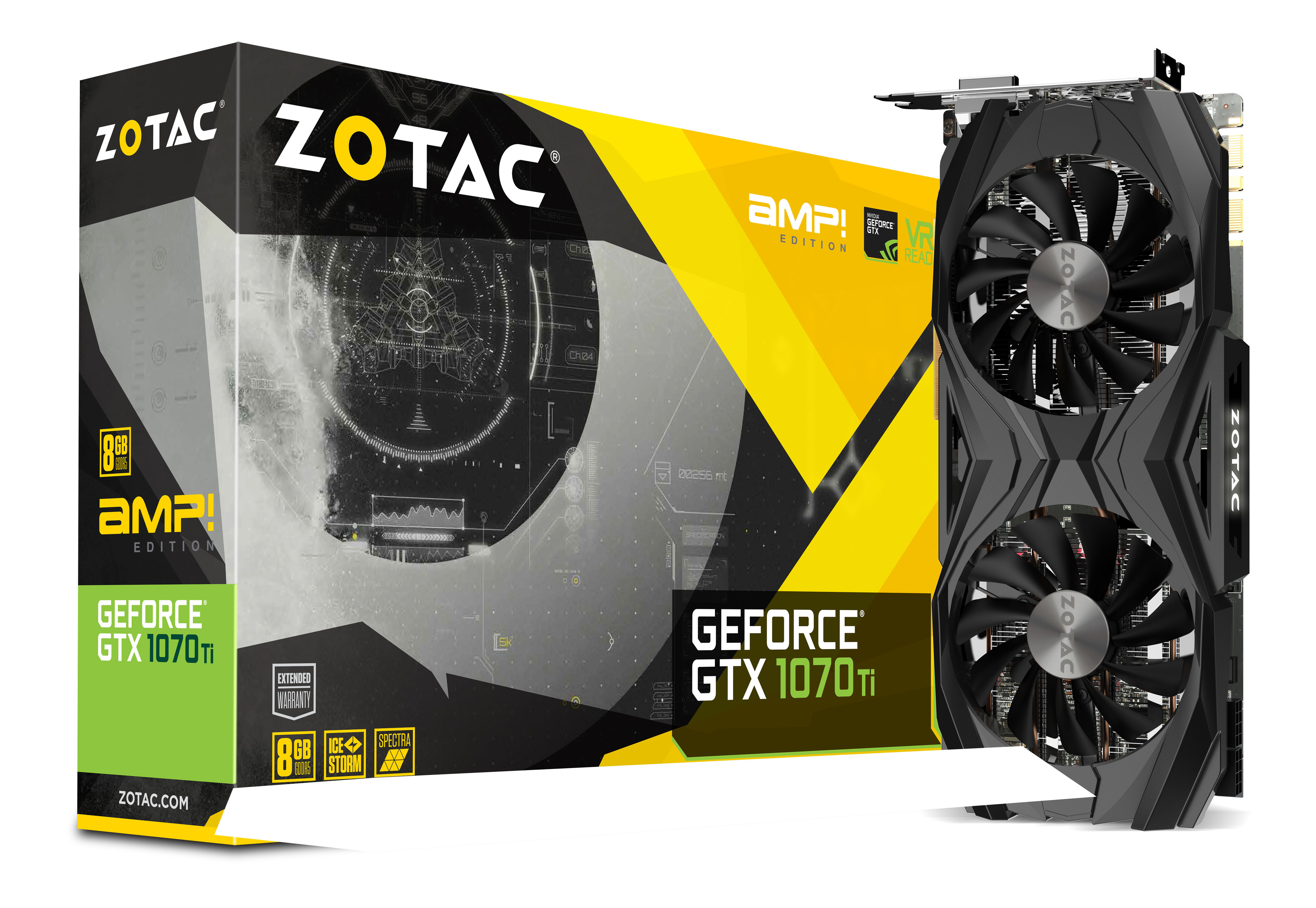 ZOTAC GeForce® GTX 1070 Ti AMP Edition, 8GB GDDR5 (ZT-P10710C-10P)