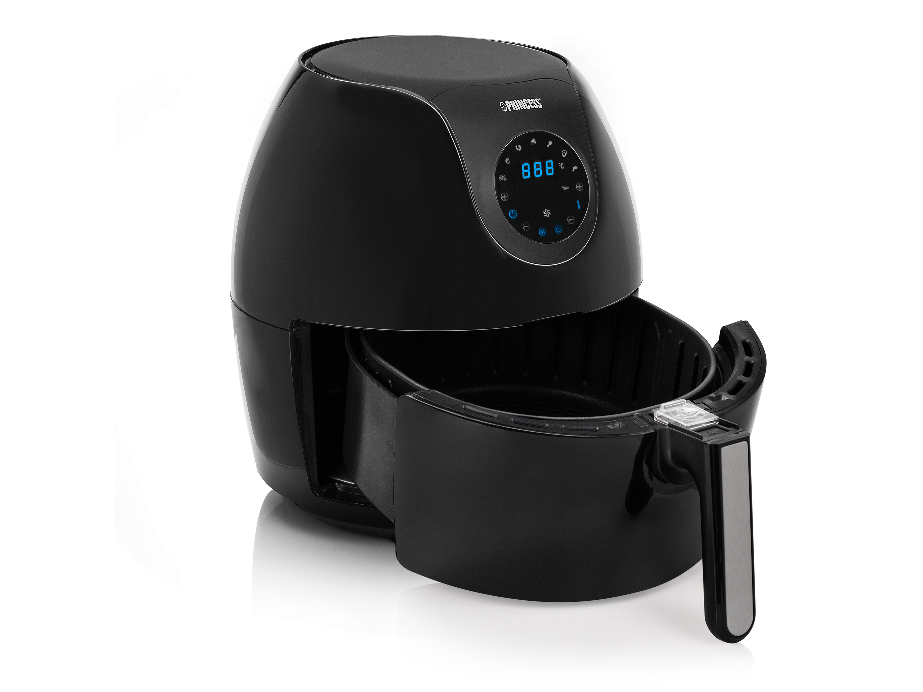 PRINCESS Digitale Familie Aerofryer XL Heißluftfritteuse 1800 Watt Schwarz