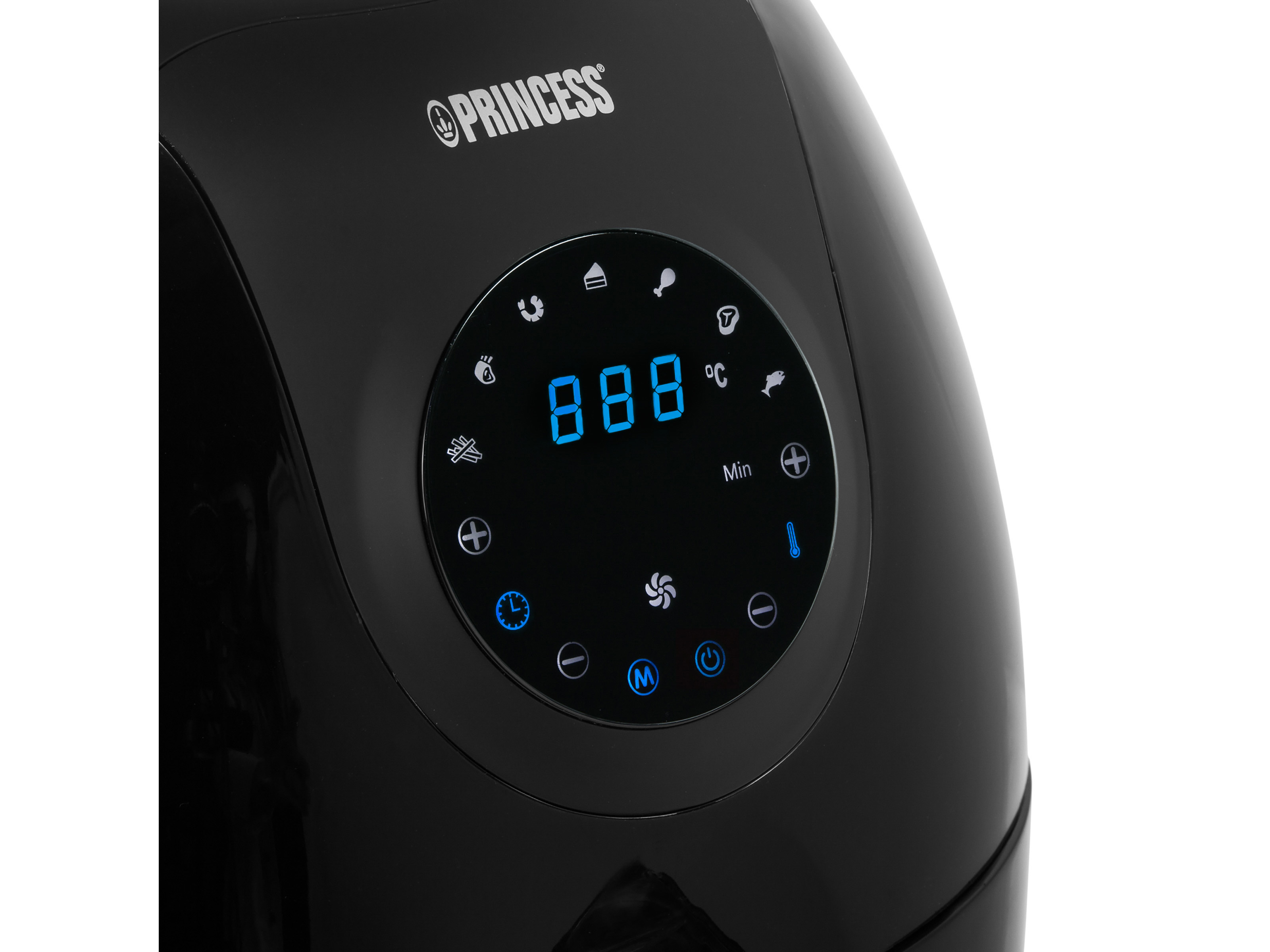 PRINCESS Digitale Familie Aerofryer XL Heißluftfritteuse 1800 Watt Schwarz