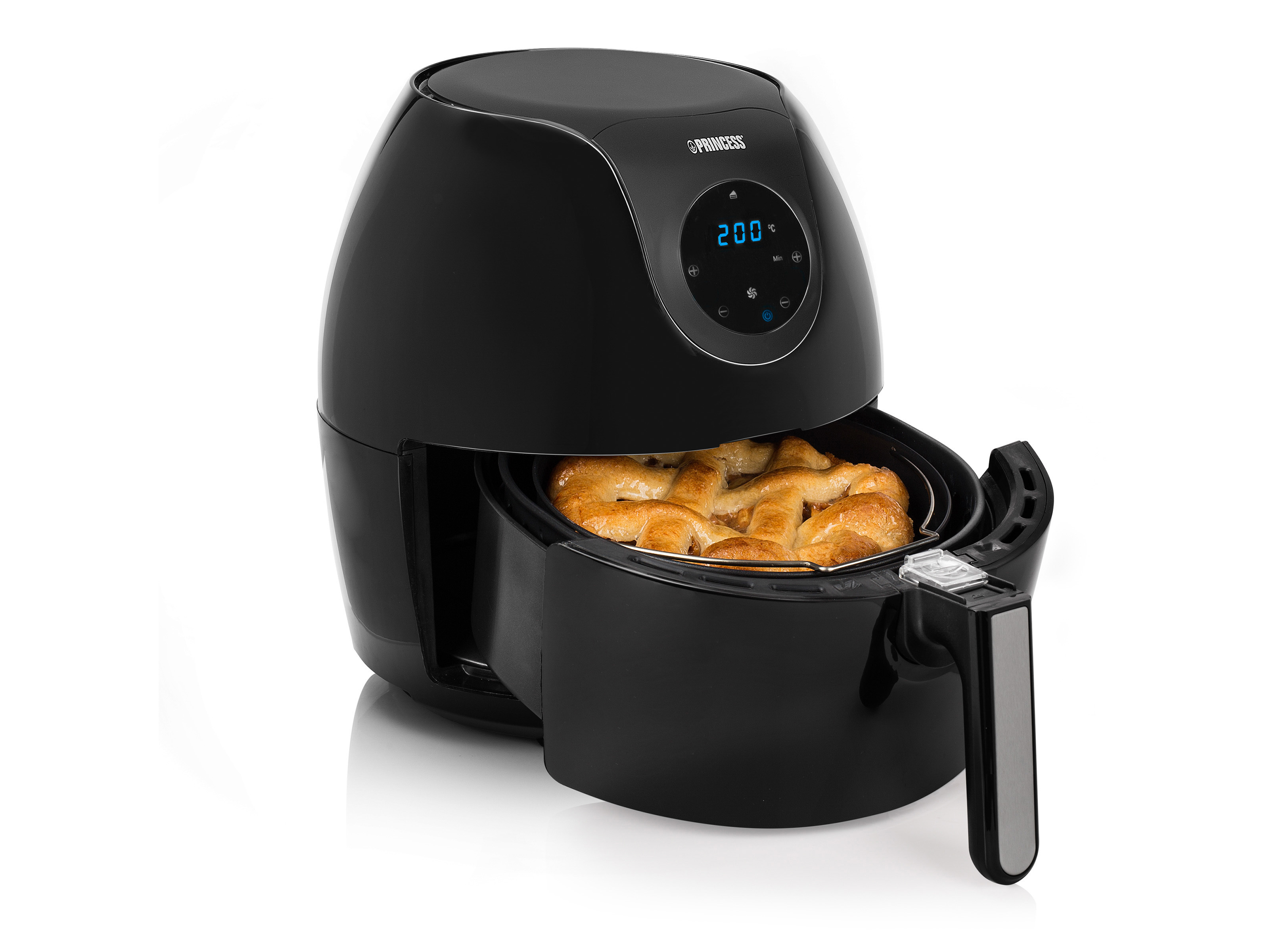PRINCESS Digitale Familie Aerofryer XL Heißluftfritteuse 1800 Watt Schwarz
