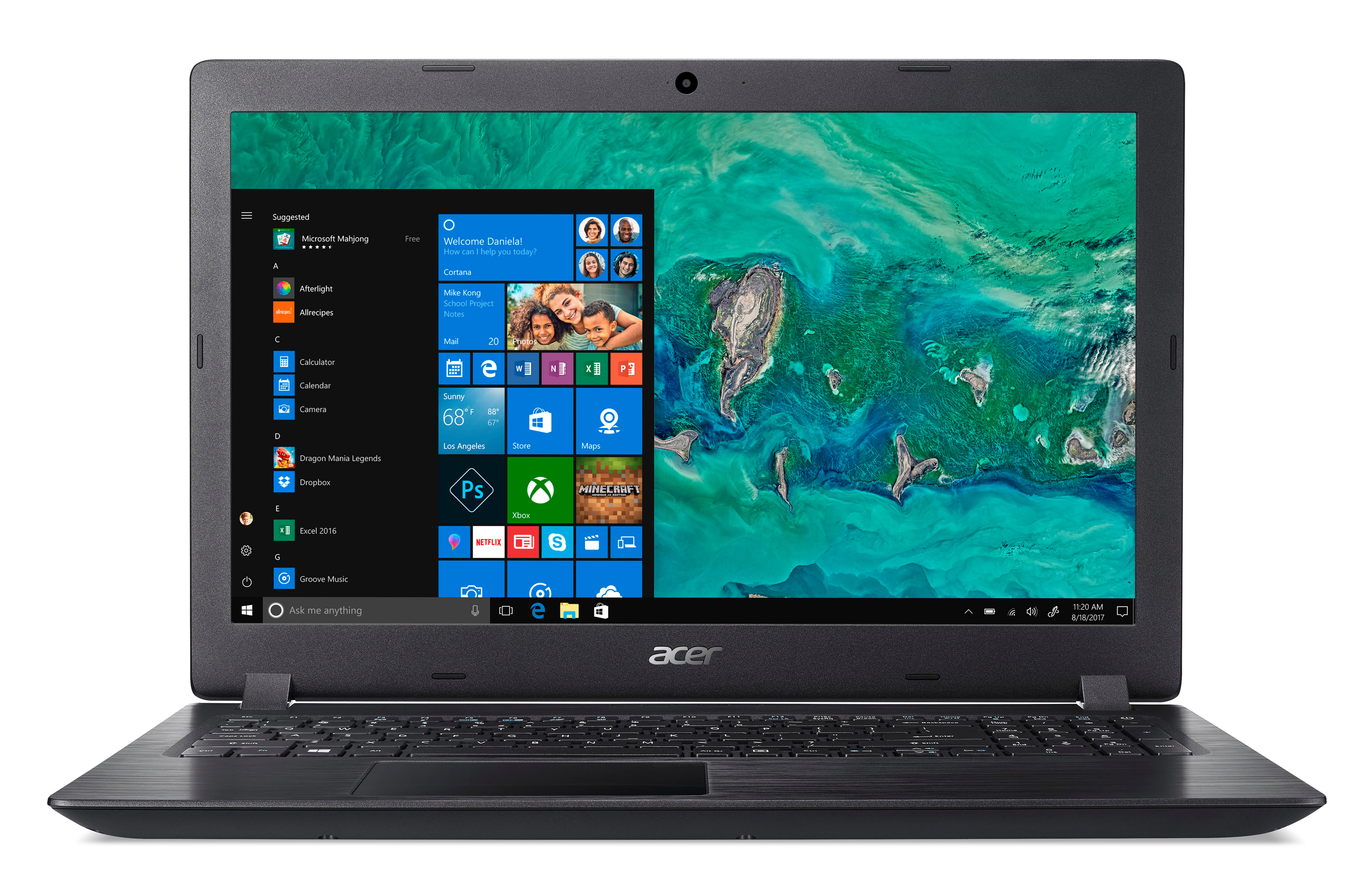 ACER Aspire 3 (A315-51-35AE) - 15,6 Zoll - Intel® Core™ i3 i3-6006U - 8 GB - 256 GB - Intel® HD 520 - Windows 10 Home (64 Bit)