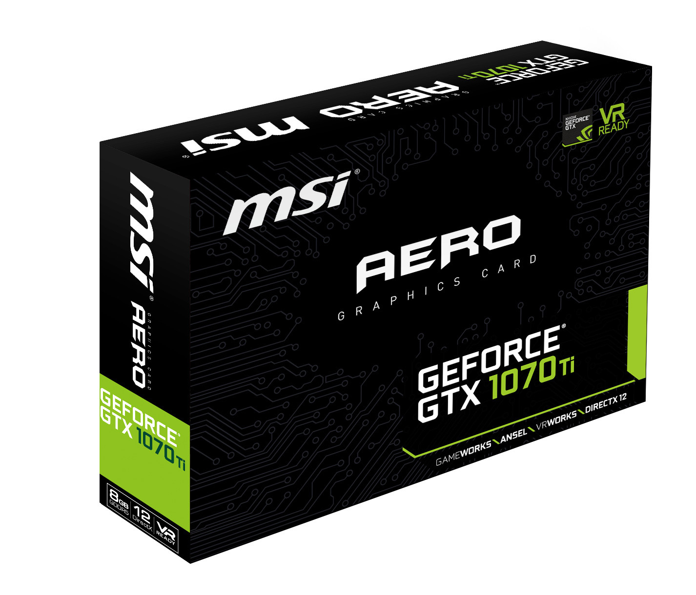 MSI GeForce® GTX 1070Ti Aero 8GB (V330-235R) (NVIDIA, Grafikkarte)