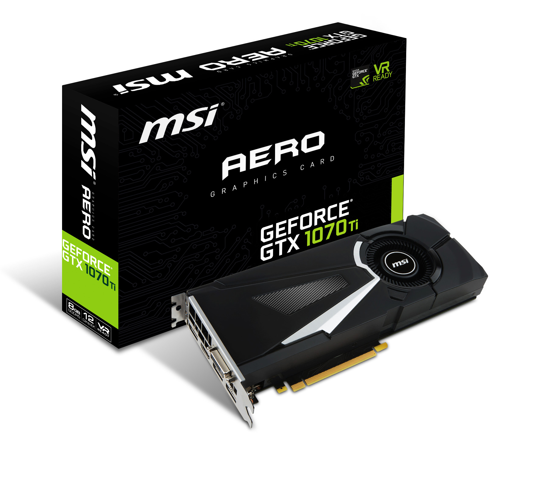 MSI GeForce® GTX 1070Ti Aero 8GB (V330-235R) (NVIDIA, Grafikkarte)