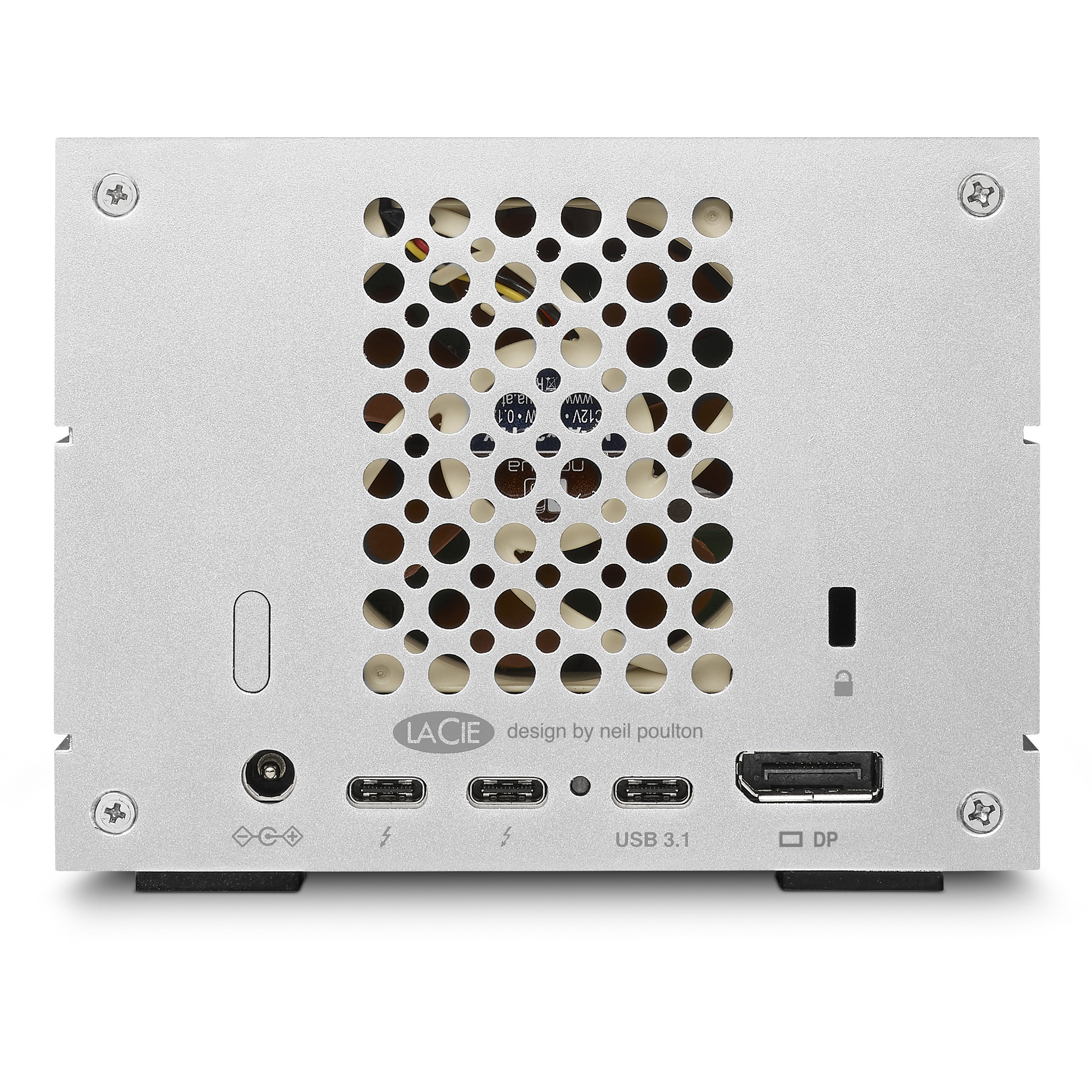 LACIE 2big Dock Thunderbolt 3 Festplatte, 16 TB HDD, extern, Silber