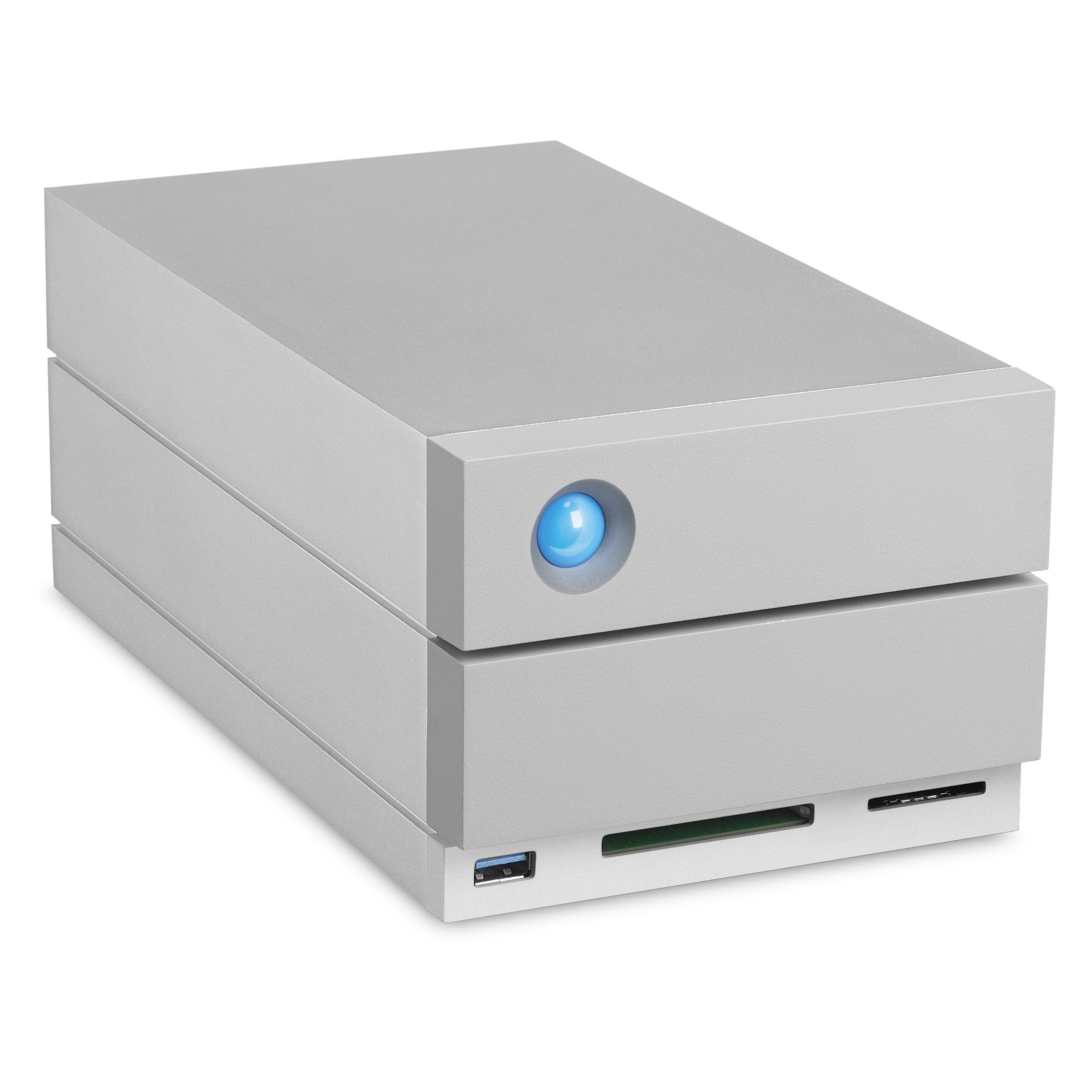 LACIE 2big Dock Thunderbolt 3 Festplatte, 12 TB HDD, extern, Silber