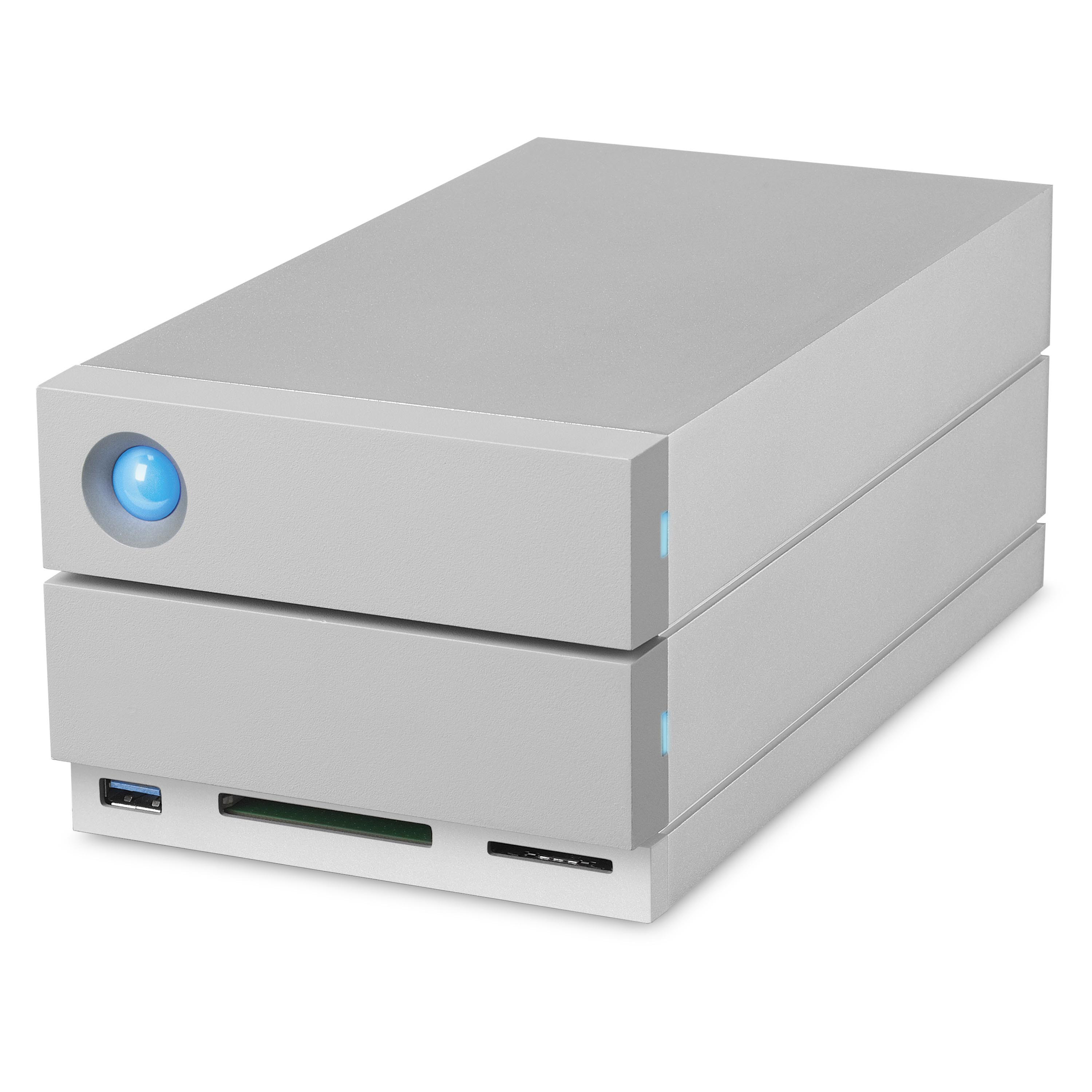 LACIE 2big Dock Thunderbolt 3 Festplatte, 16 TB HDD, extern, Silber