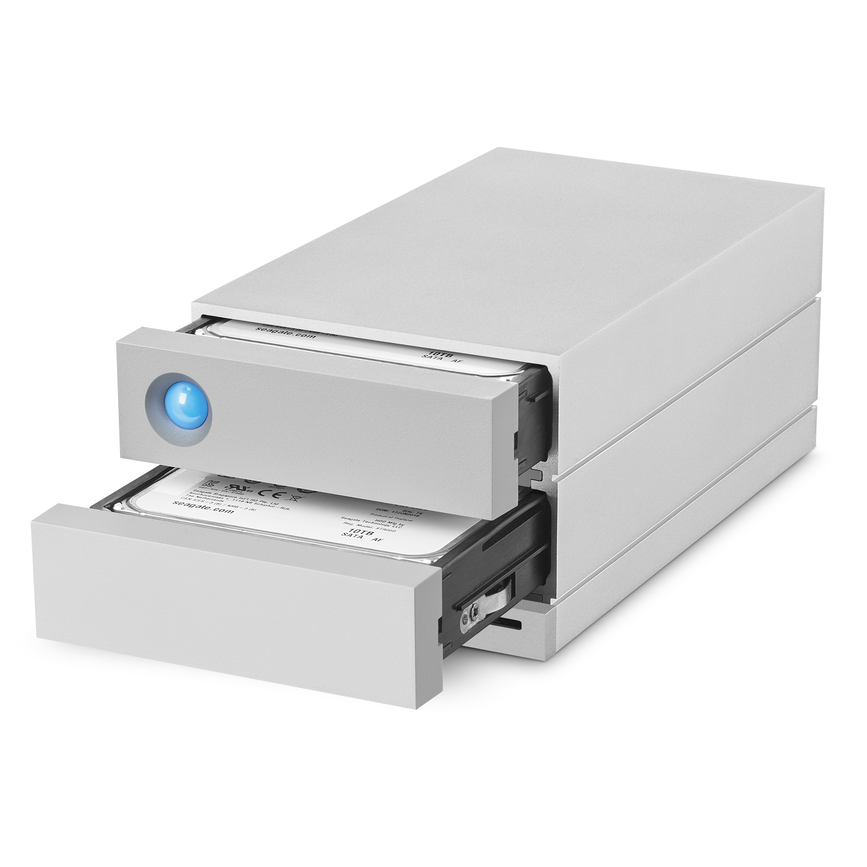LACIE 2big Dock Thunderbolt 3 Festplatte, 20 TB HDD, extern, Silber