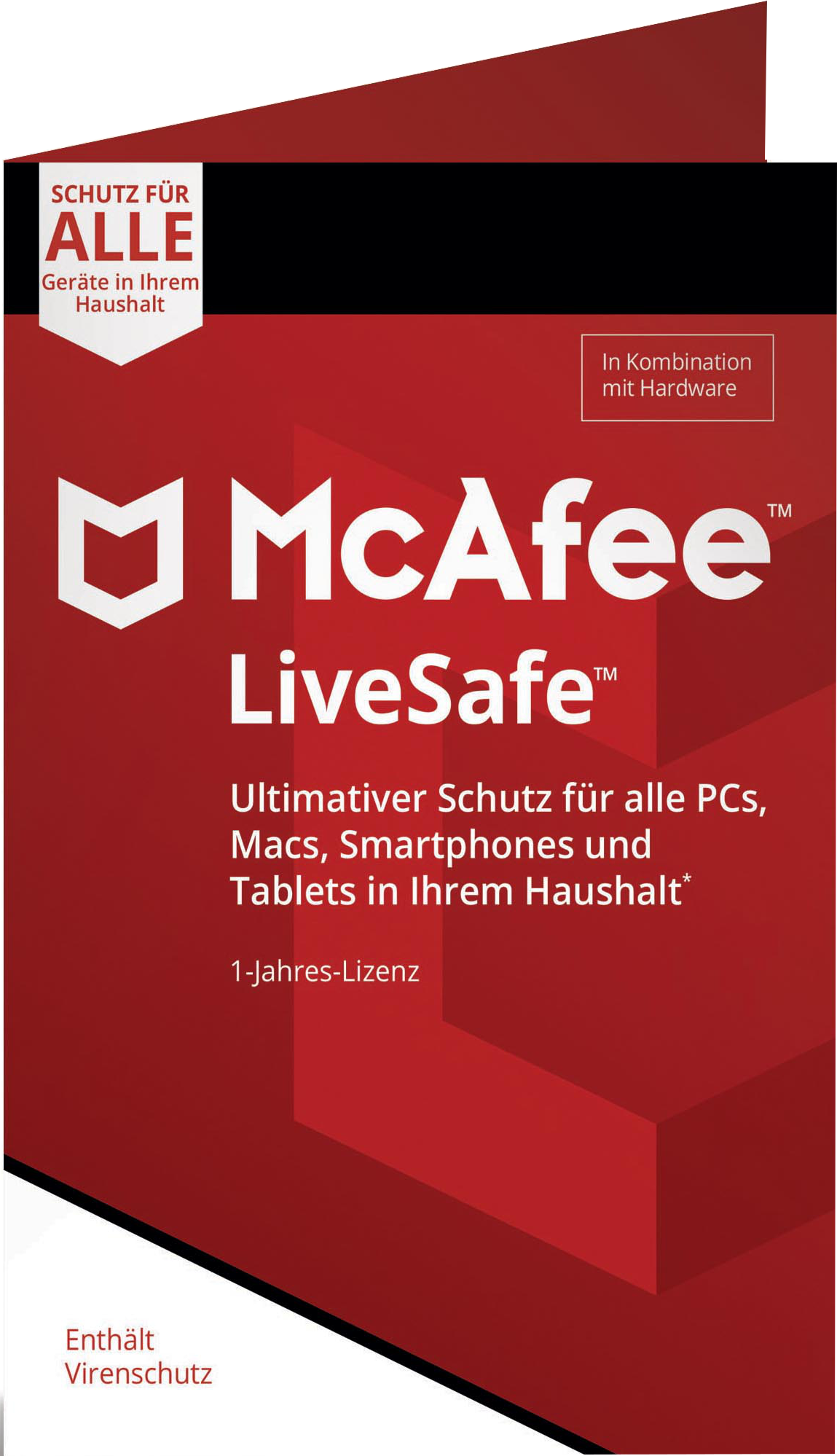 McAfee LiveSafe Device Attach (Code in a Box) | PC/MAC [Download Code ...