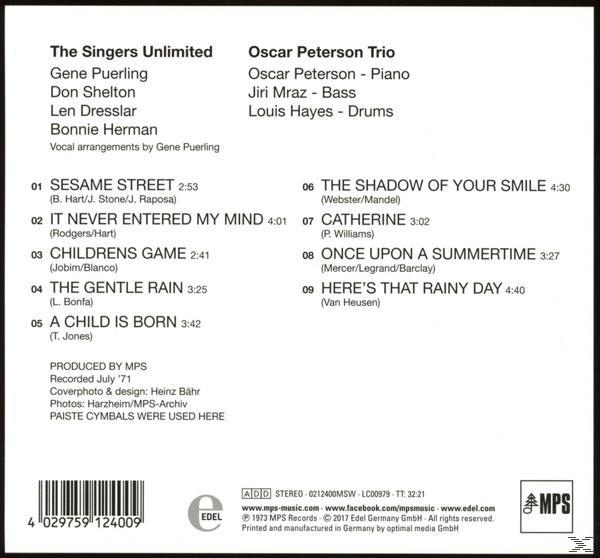 CD-Cover mit Titelliste und Interpreten.