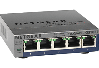 NETGEAR GS105E 5-PORT GB+ SWITCH - Desktop-Switch (Grau)