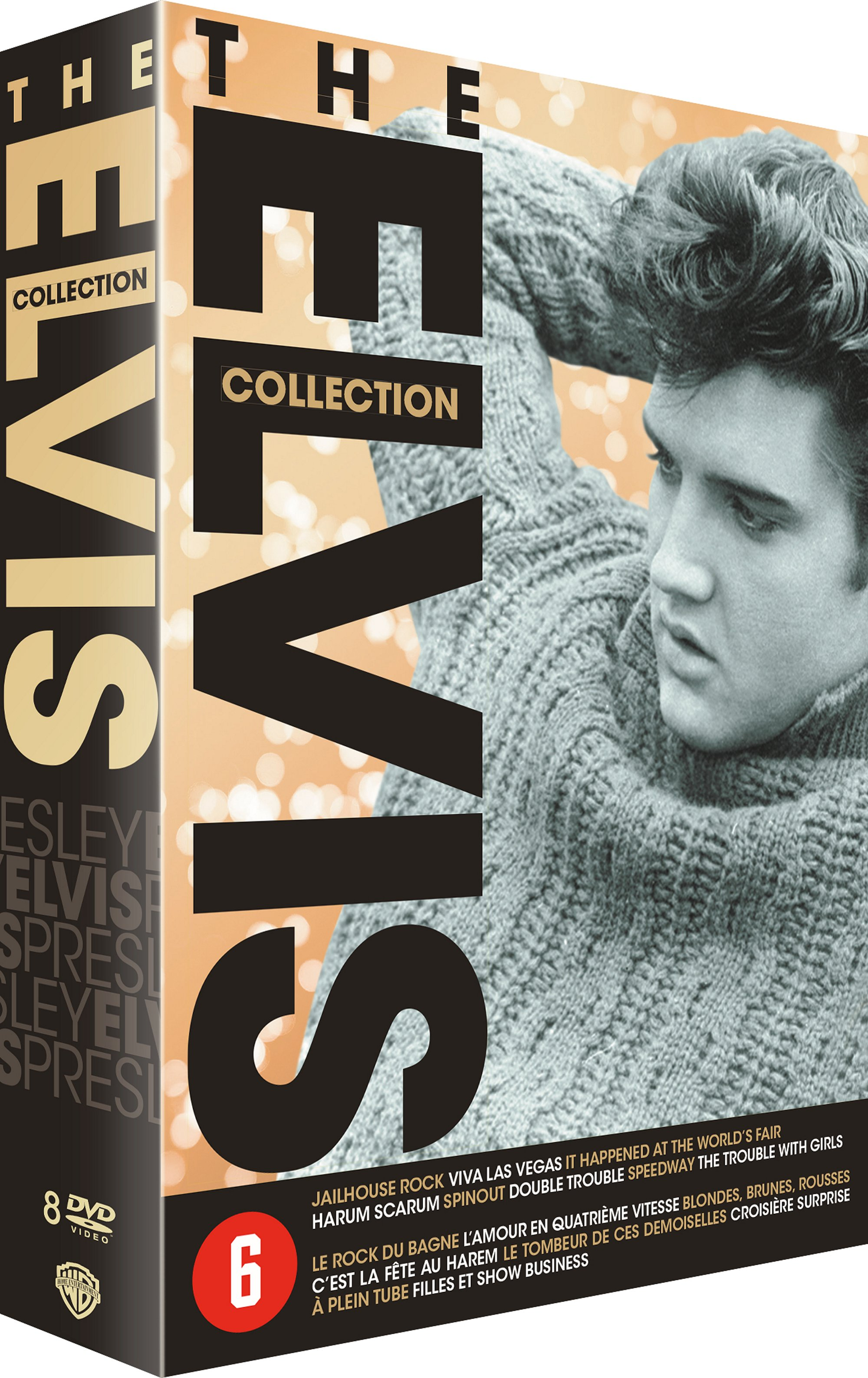 Coffret DVD pour 'The Elvis Collection', avec Elvis Presley sur la couverture.