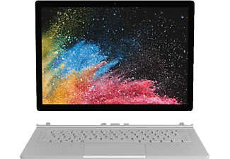 MICROSOFT Surface Book 2, Convertible mit 13,5 Zoll Display, Intel® Core™ i5 Prozessor, 8 GB RAM, 256 GB SSD, Intel® HD-Grafik 620, Silber