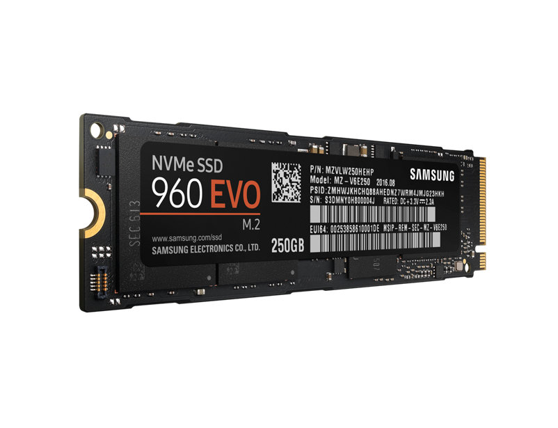 SAMSUNG 250G 960EVO NVMeM.2 MZ-V6E250BW (BILSSMEVO9602501 )