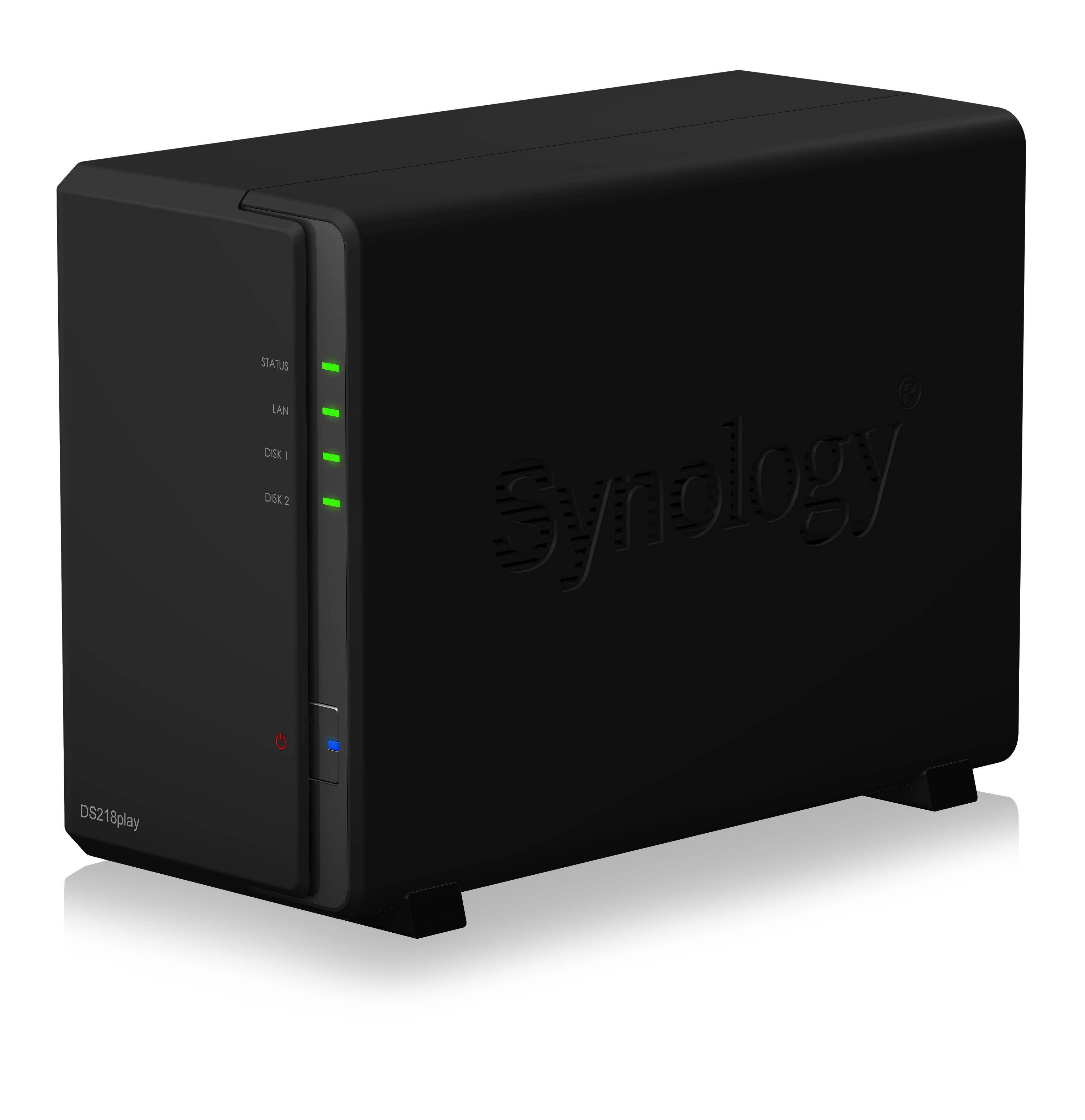 SYNOLOGY DS218play NAS 3,5 Zoll Anzahl Festplattenschächte: 2 Schwarz}