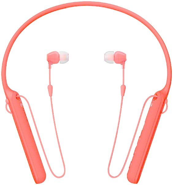 Auriculares inalámbricos - Sony WIC400R, Bluetooth, Rojo