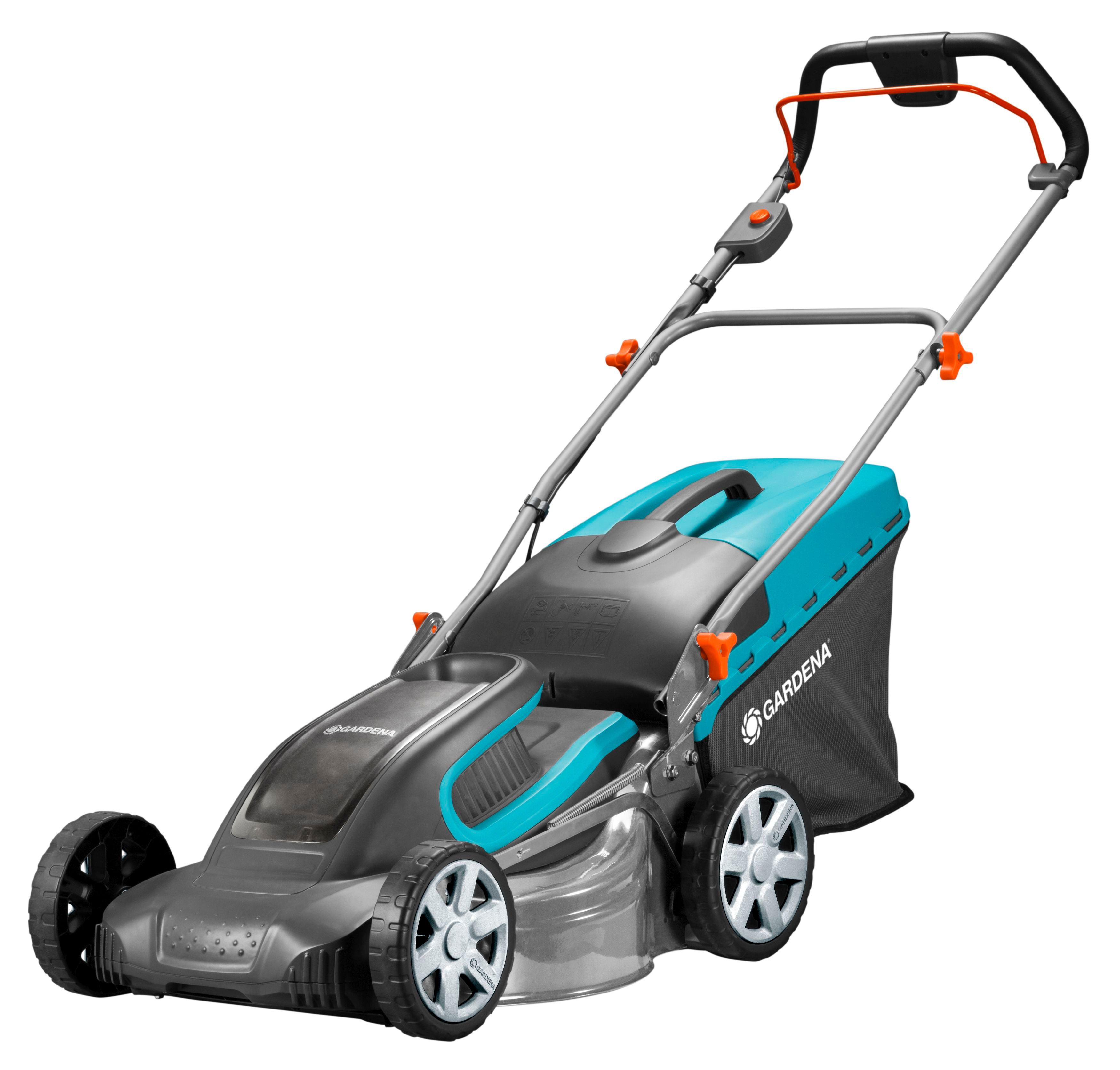 GARDENA 05041-20 PowerMax™ Li-40/41 Set inkl. Akku, Akku-Rasenmäher (40 Volt, Schnittbreite: 410 mm, Verstellbare Schnitthöhe zentral 10 Stufen, mit 50 l Fangkorb-Volumen)