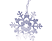 EMOS ZY1976 Karácsonyi fényfüzér, fém, hópehely 3×AA, melegfehér időzítővel, beltéri