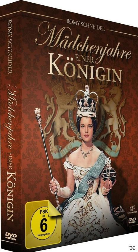 DVD-Cover eines Films mit einer Frau mit Krone. Brauner Hintergrund.