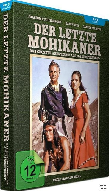 DVD-Box des Films 'Der Letzte Mohikaner' mit Schauspielern in Kostümen.