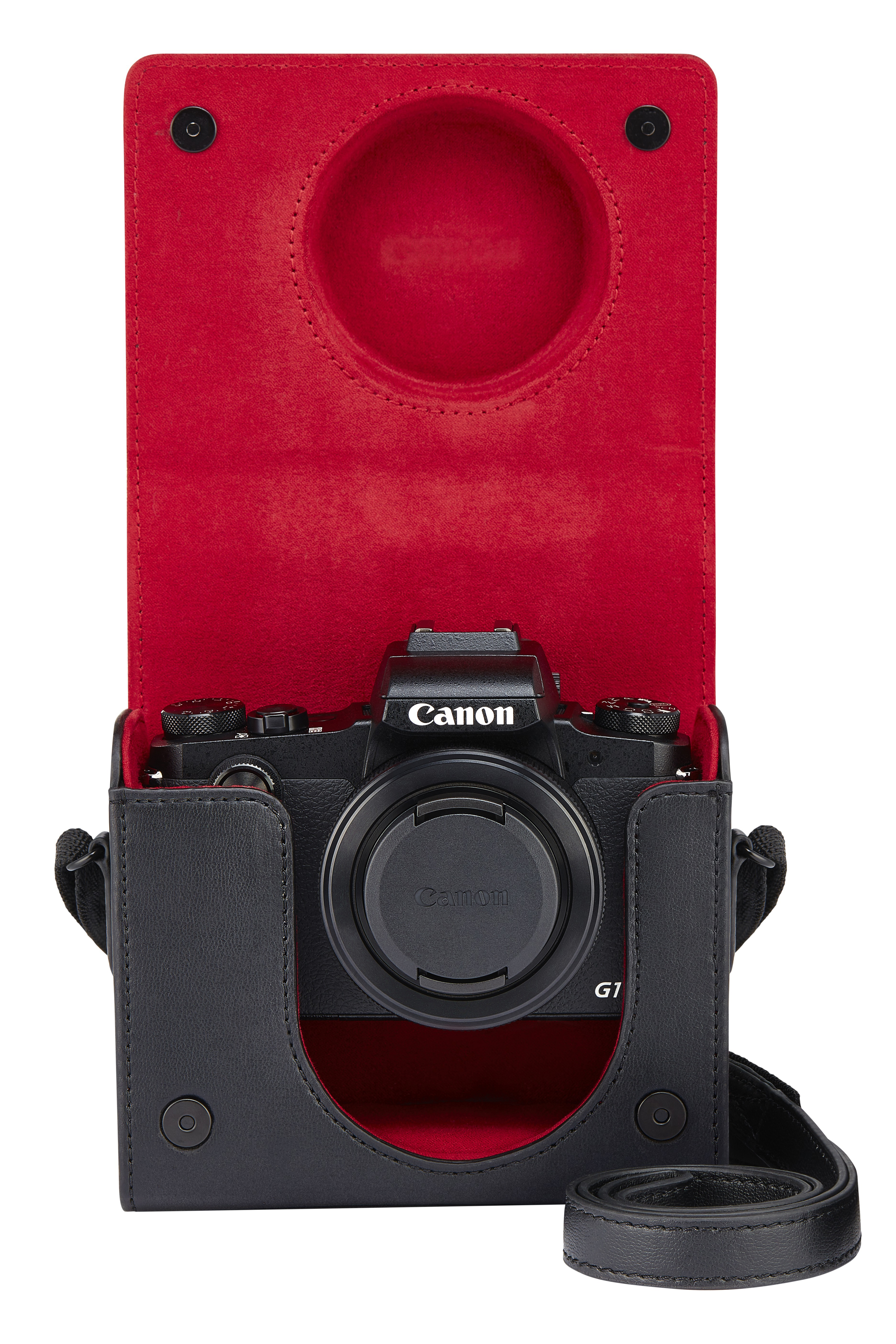 CANON DCC-1830 - Borsa per fotocamera (Nero/Rosso)