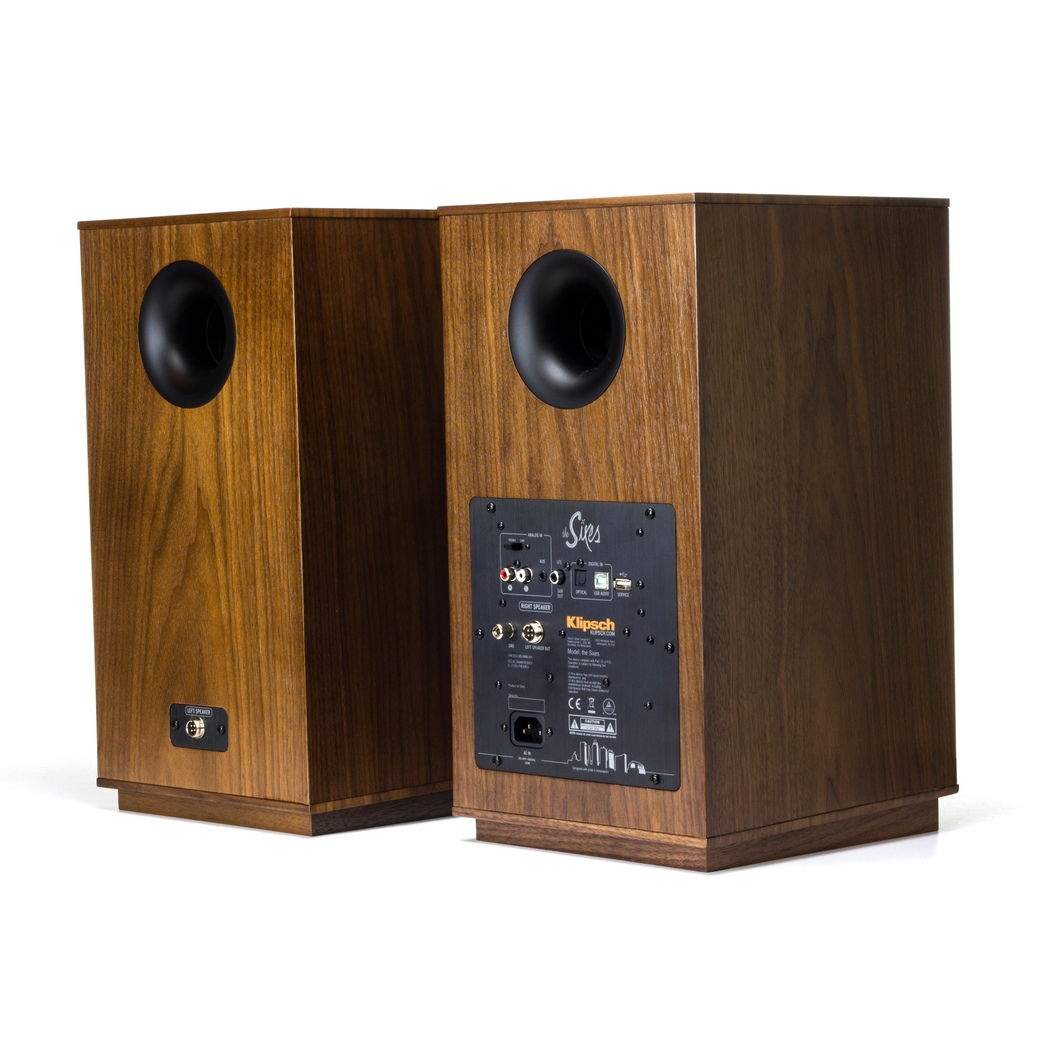 KLIPSCH The Sixes Bluetooth Lautsprecher, Walnuss
