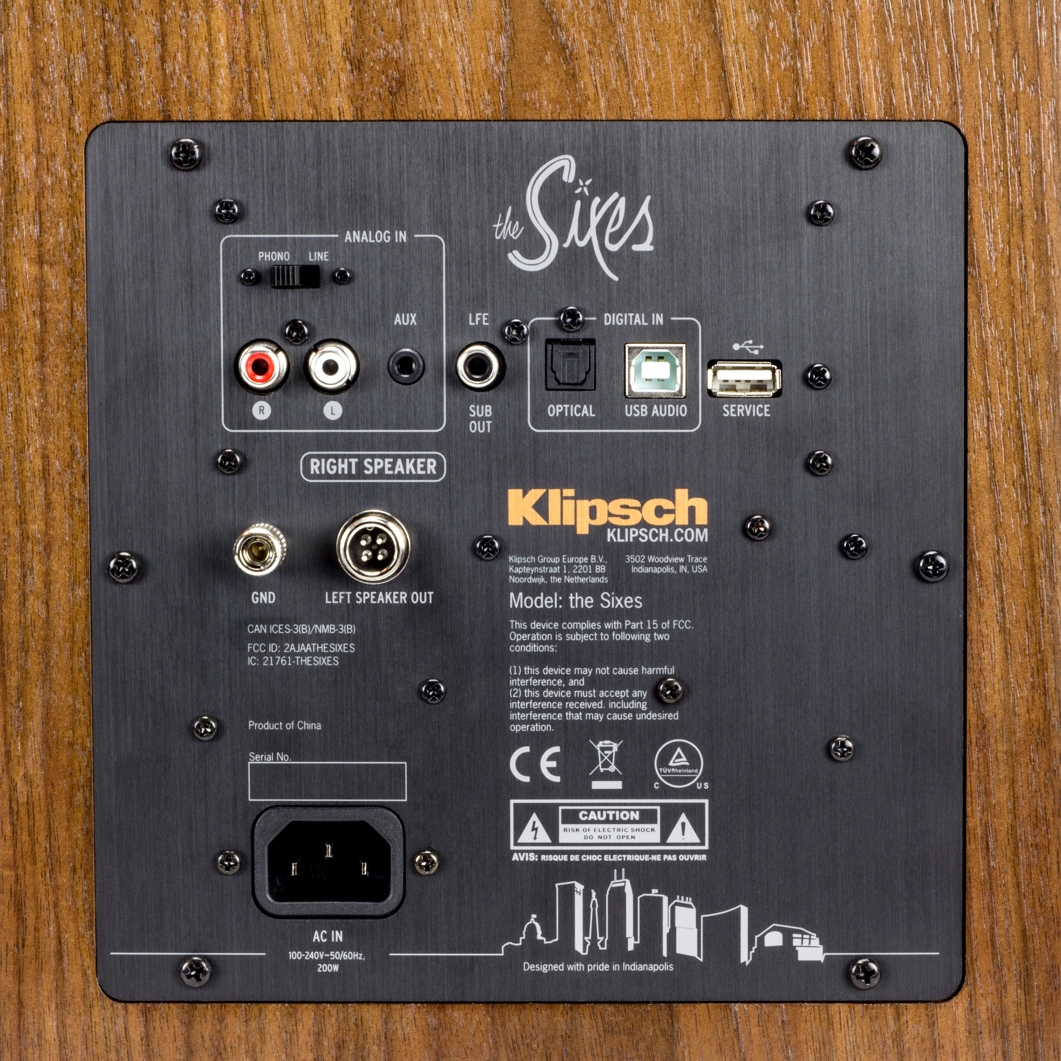 KLIPSCH The Sixes Bluetooth Lautsprecher, Walnuss