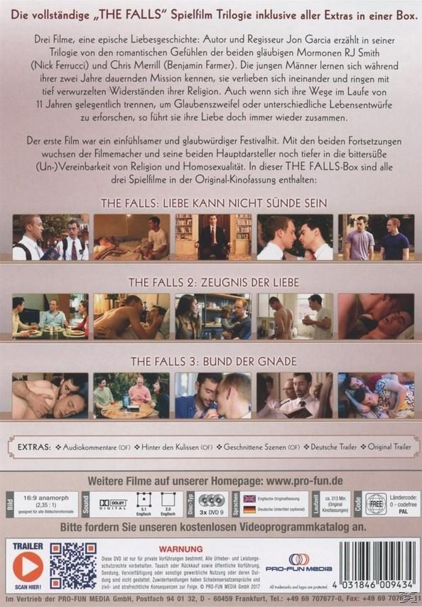 DVD-Hülle mit deutschem Text. Bilder von Männern, Text auf der Rückseite.