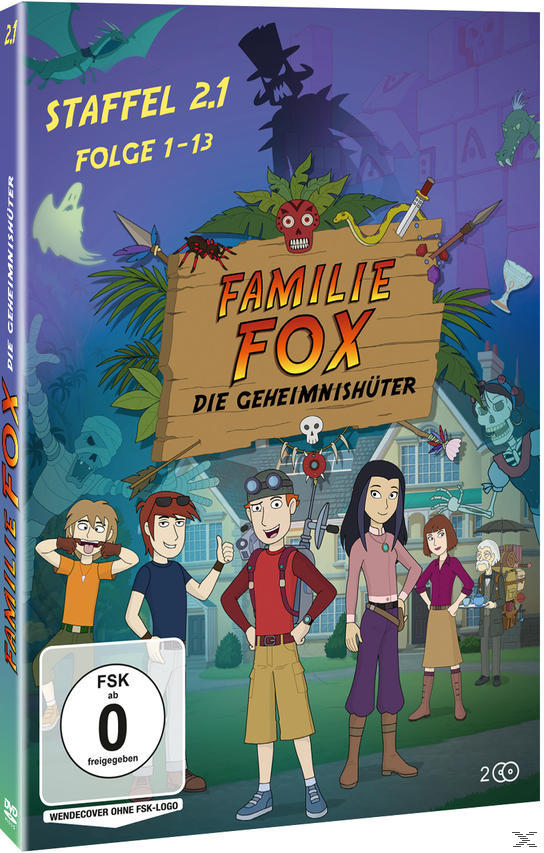 DVD-Hülle: Zeichentrickserie mit Cartoon-Figuren, Text auf Deutsch und einem Logo.