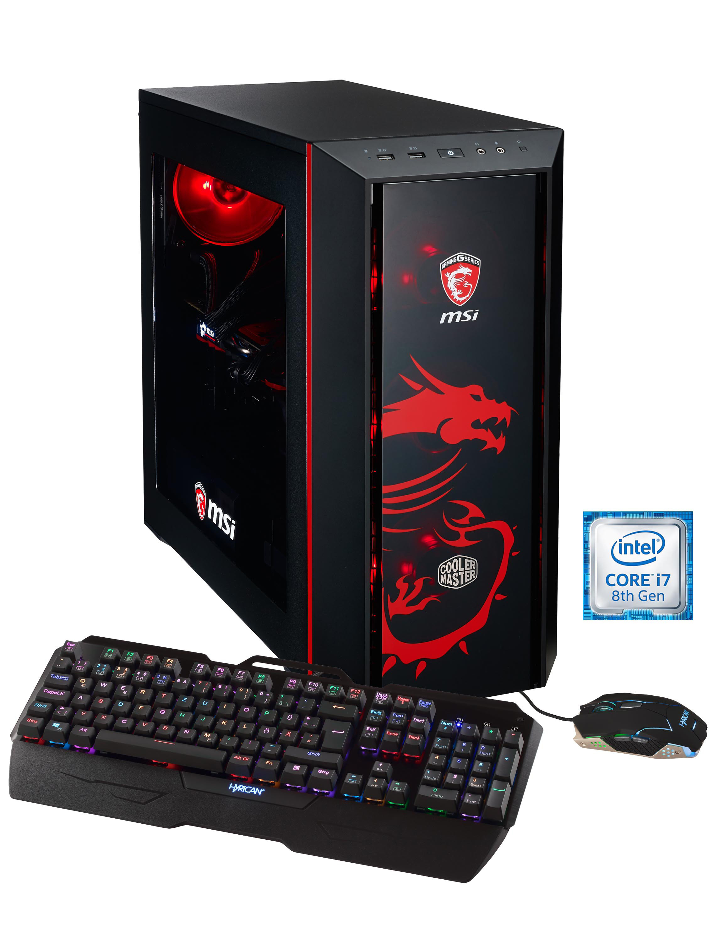 HYRICAN MSI DRAGON EDITION 5729 - Intel® Core™ i7 i7-8700K - 32 GB - 500 GB - NVIDIA GeForce® GTX 1080 Ti - Windows 10 Home (64 Bit)