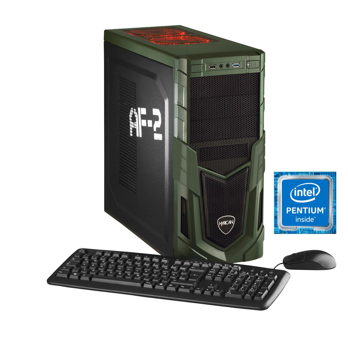 HYRICAN MILITARY GAMING 5716 - Intel® Pentium® G4600 - 8 GB - 1 TB - NVIDIA GeForce® GTX 1050 Ti - Windows 10