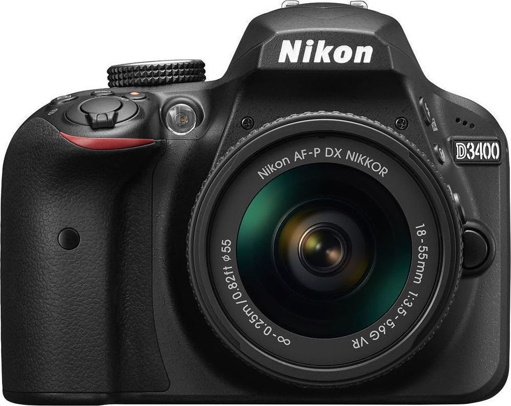 NIKON D3400 + AF-P 18-55 NON VR DSLR Fotoğraf Makinesi