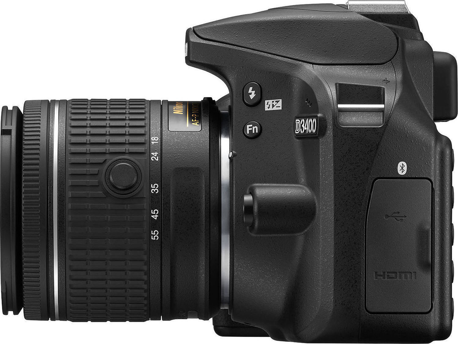 NIKON D3400 + AF-P 18-55 NON VR DSLR Fotoğraf Makinesi