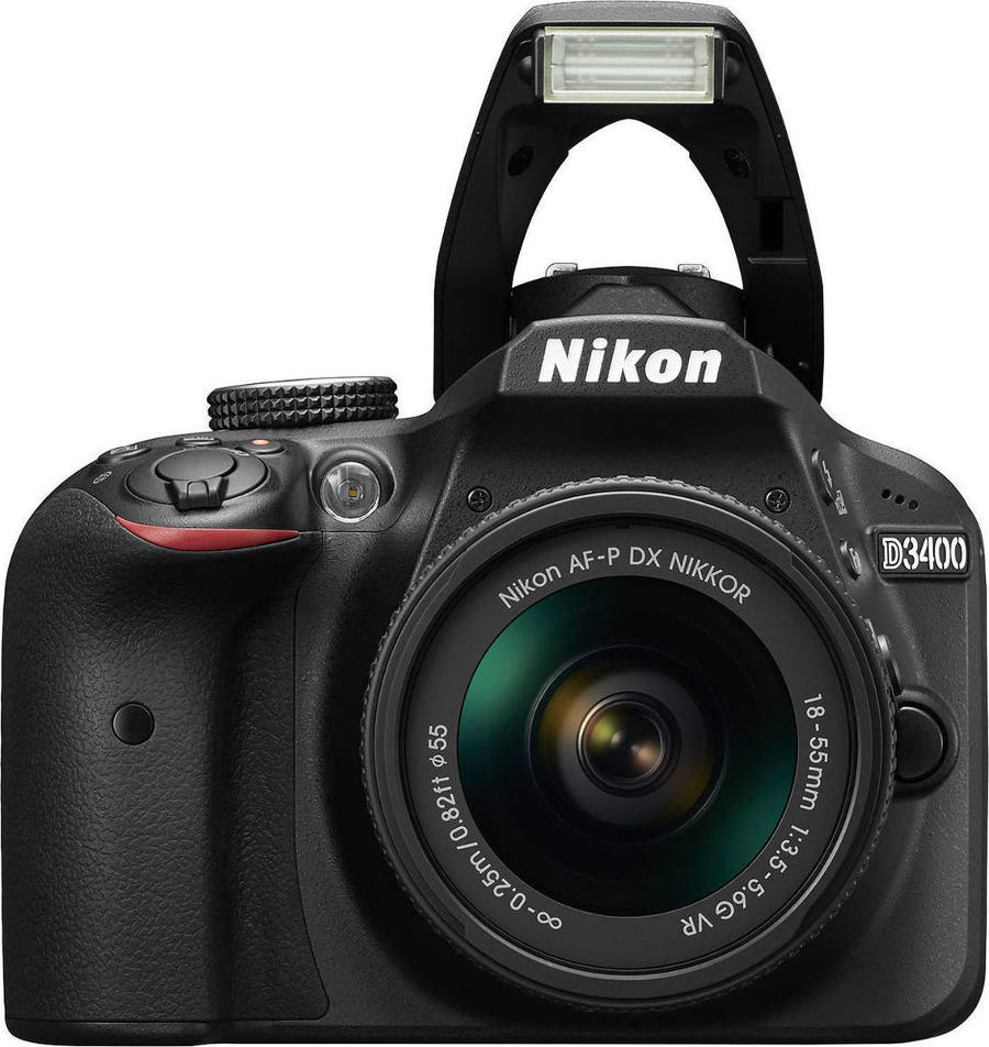 NIKON D3400 + AF-P 18-55 NON VR DSLR Fotoğraf Makinesi