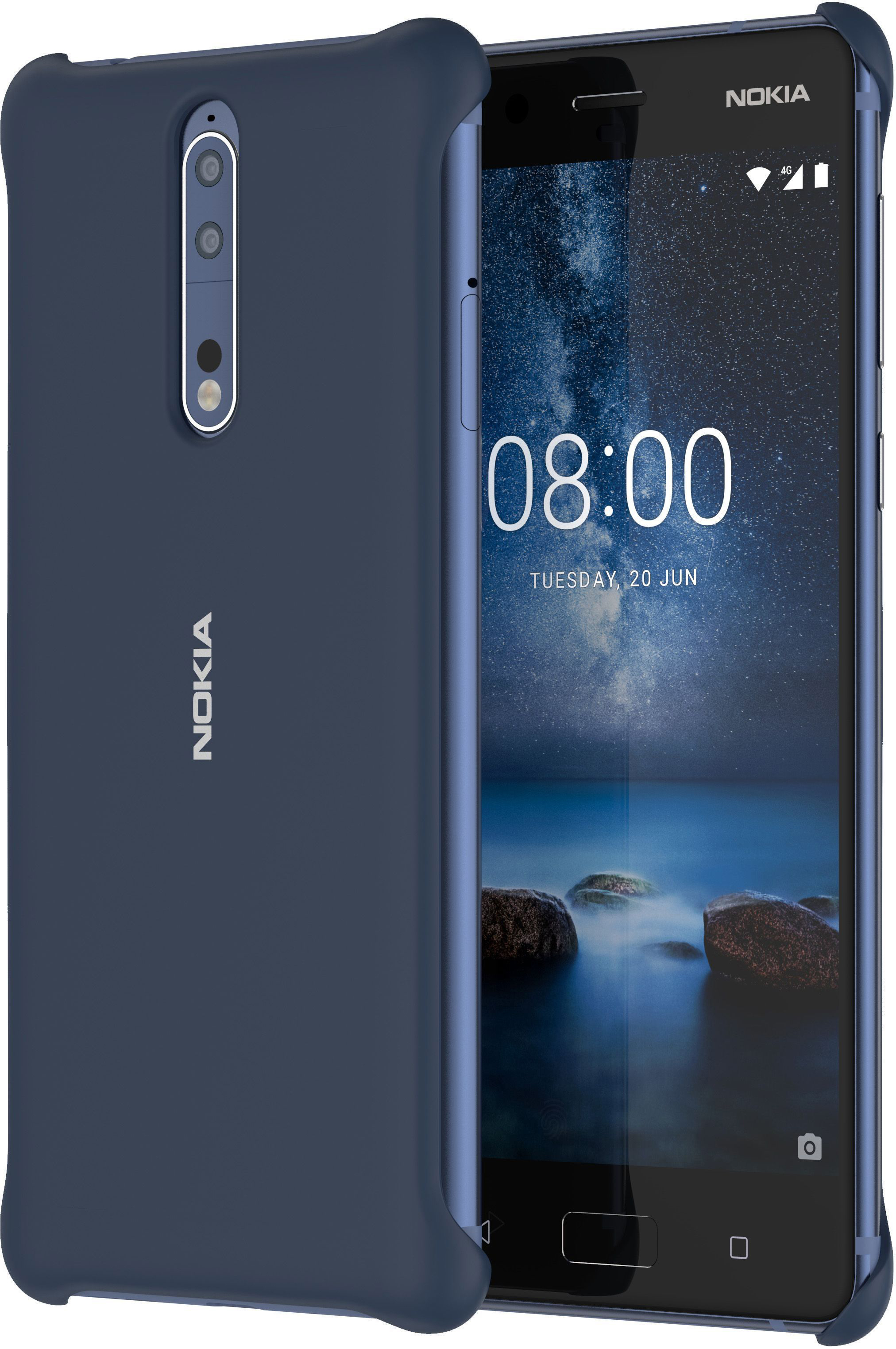 8, NOKIA Blau CC-801, Backcover, Nokia,