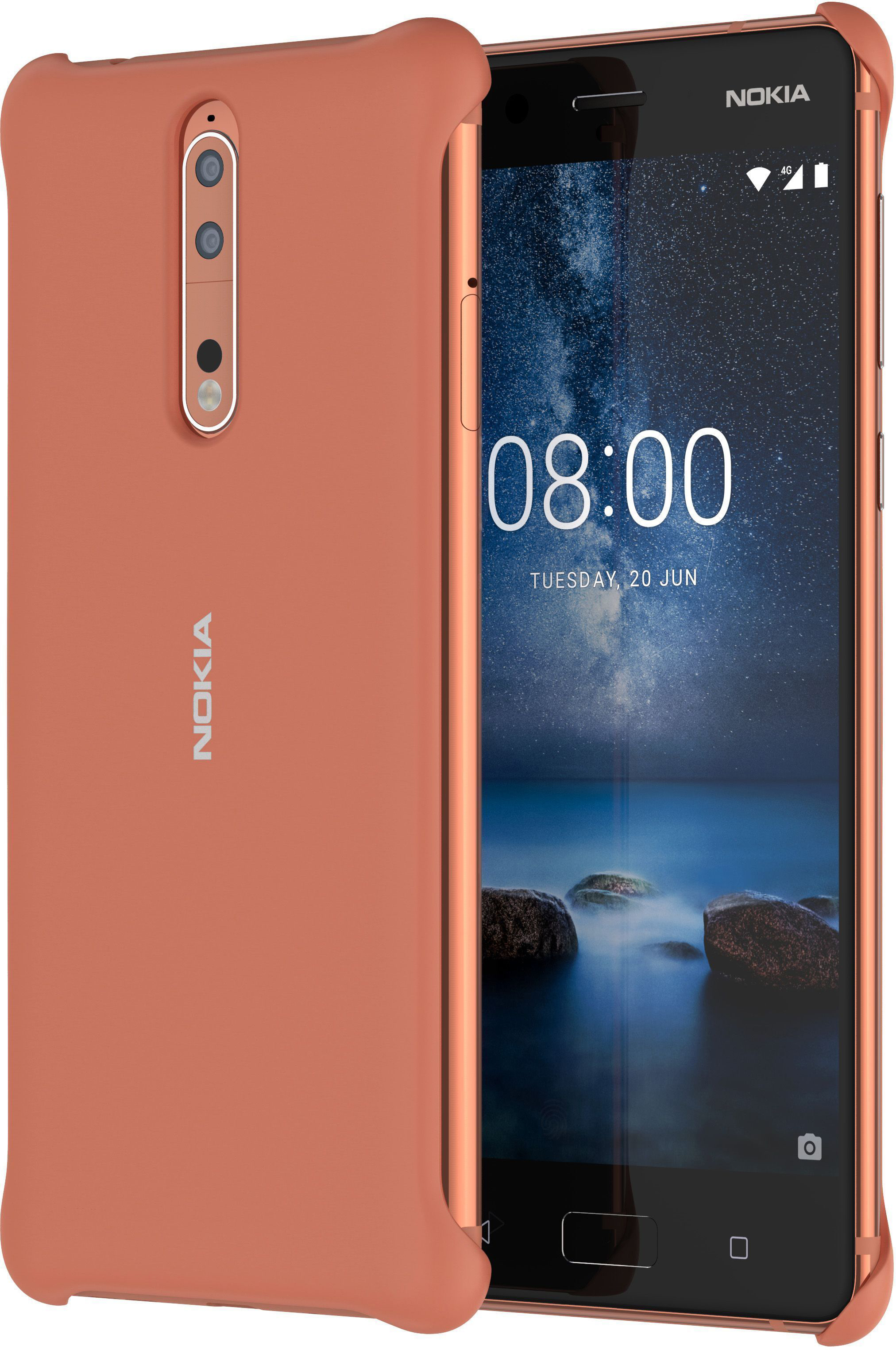 NOKIA 8, Backcover, Nokia, CC-801, Rot