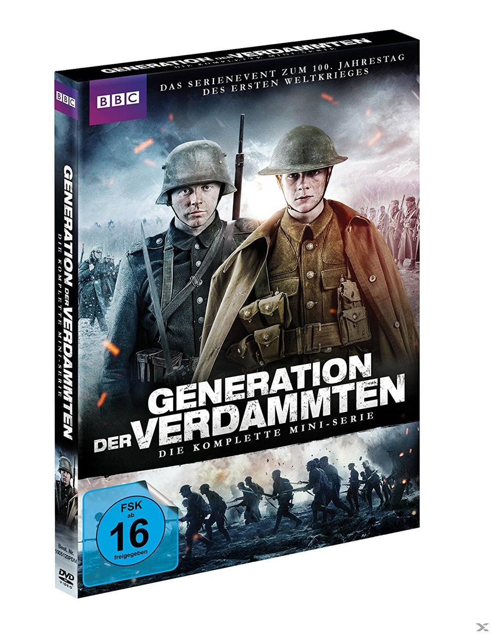 DVD-Hülle für 'Generation Der Verdammten' mit Schauspielern in Uniform und Titel.