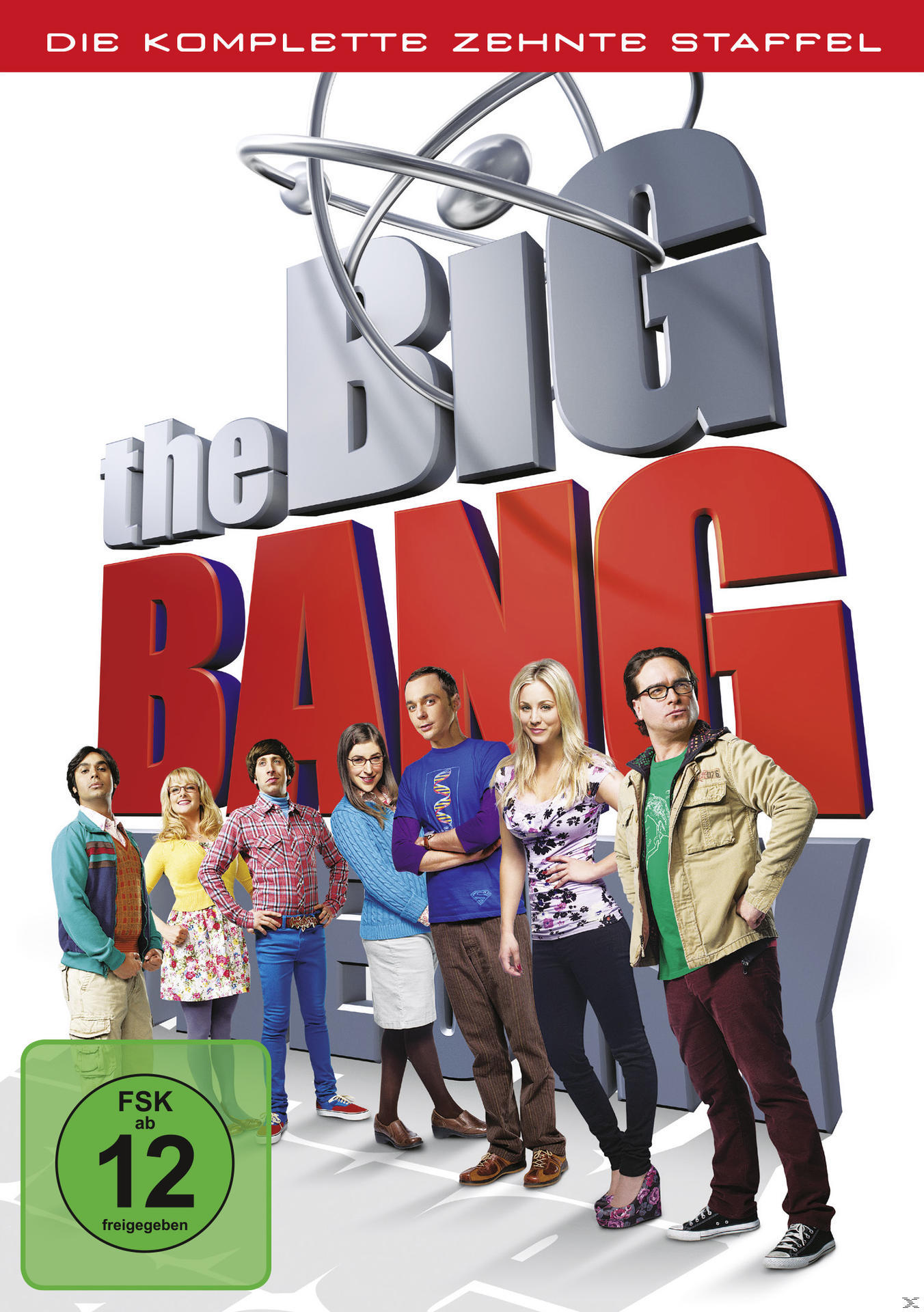 DVD-Cover. Besetzung von The Big Bang Theory. Titel: The Big Bang Theory.