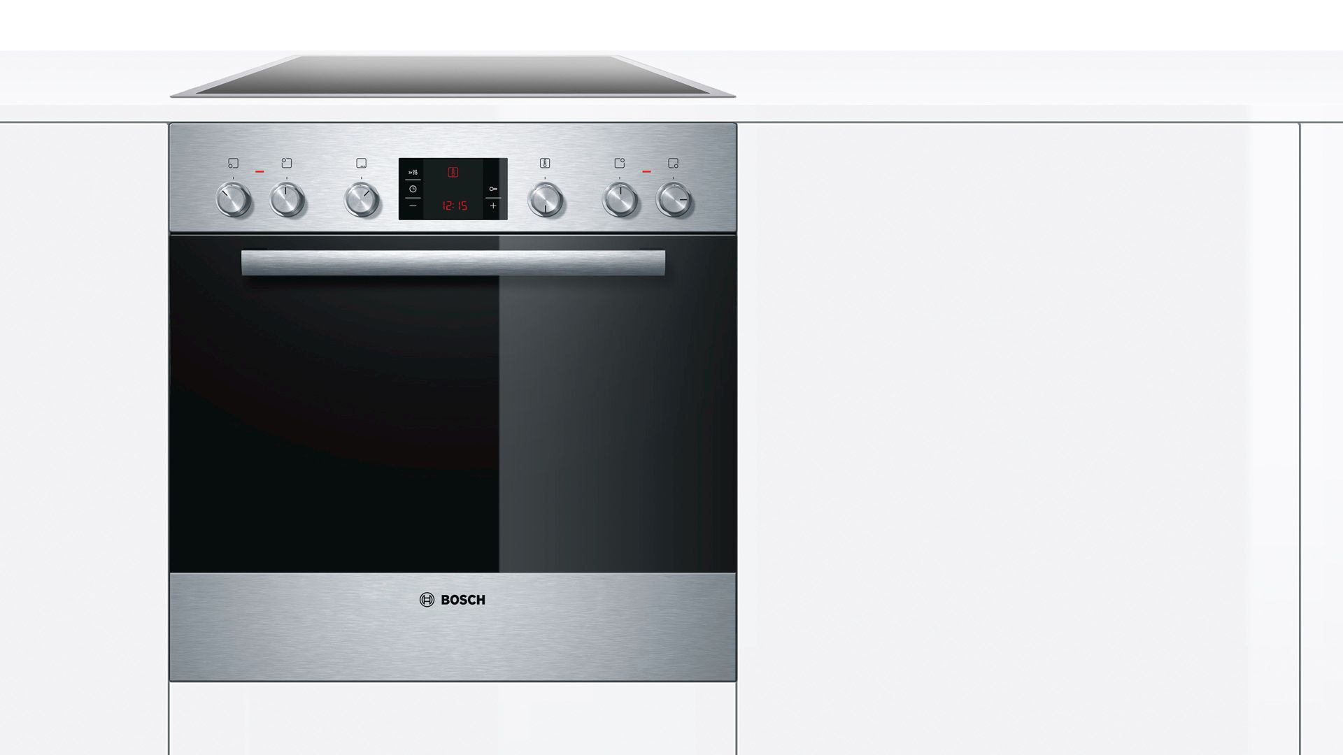 BOSCH HND25BI50 (HEA23B155+NUE645CB2E) Serie 6 (Backofen), Serie 4 (Kochfeld), Einbauherdset (Induktionskochfeld, A, 66 l)