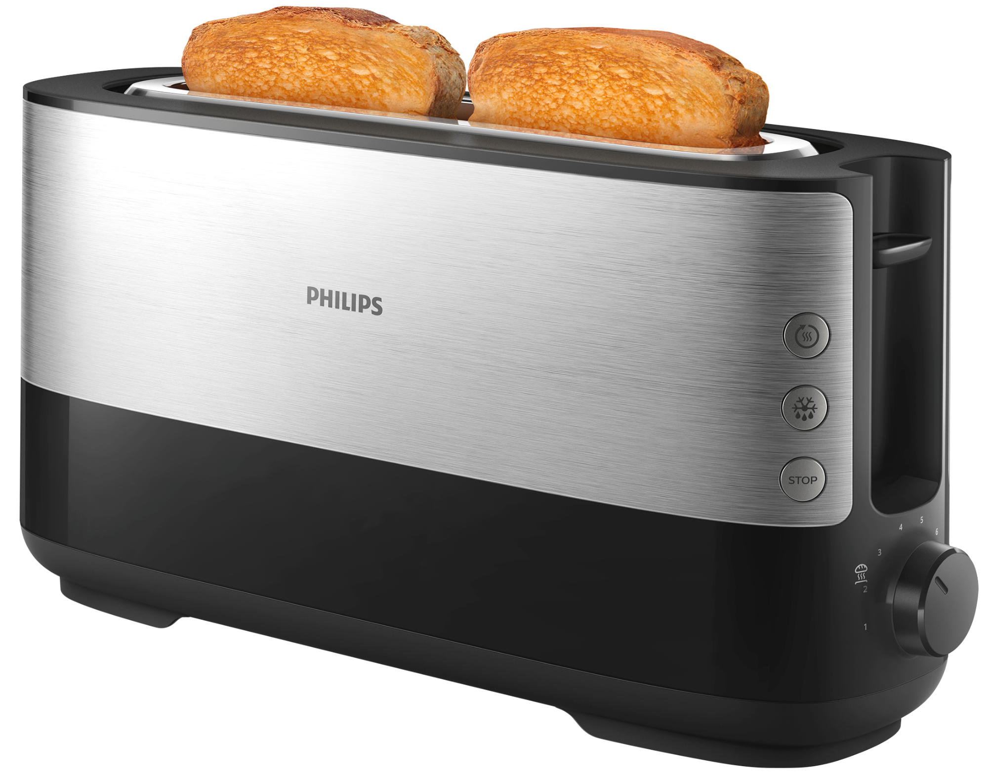 Tostadora - Philips VIVA COLLECTION HD2692/90 1 ranura larga recalentar descongelar