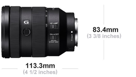 SONY FE 24-105mm F4 G OSS | Zoomobjektiv(Sony E-Mount, Vollformat