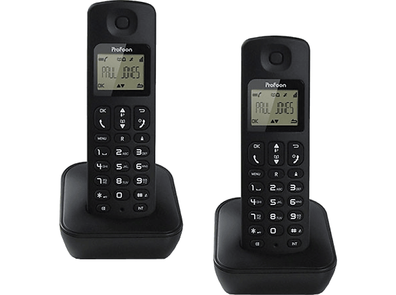 PROFOON Draadloze telefoon PDX-920 Zwart Duo