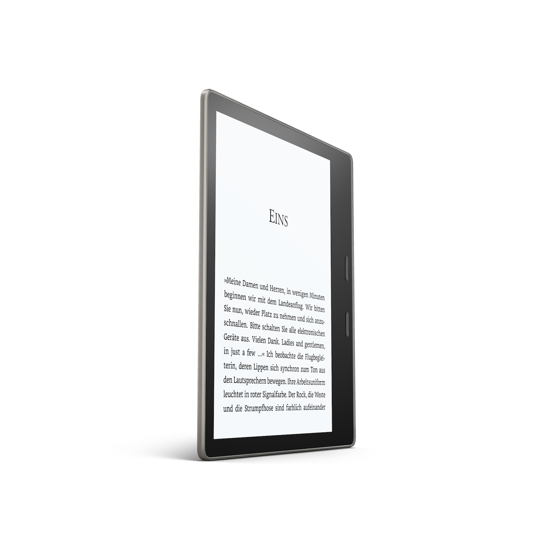 KINDLE New Oasis  8 GB WLAN E-Book Reader Silber/Schwarz