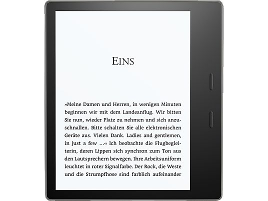 KINDLE Oasis eBook Reader 8GB, silber/schwarz