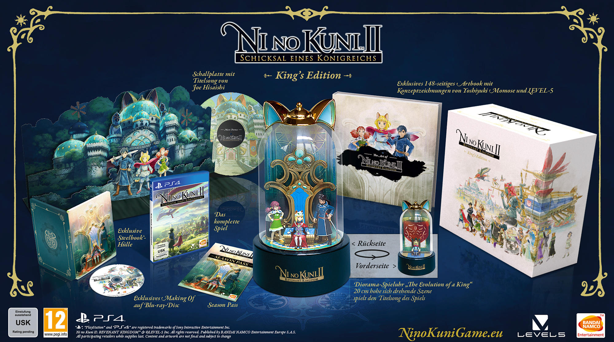 Ni No Kuni 2: Schicksal eines Königreichs King's Edition (Nur Online!) - [PlayStation 4]