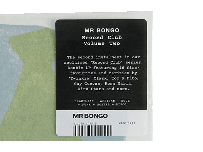 VARIOUS VARIOUS MR Bongo Record ClubVol.2 (Vinyl) World Music