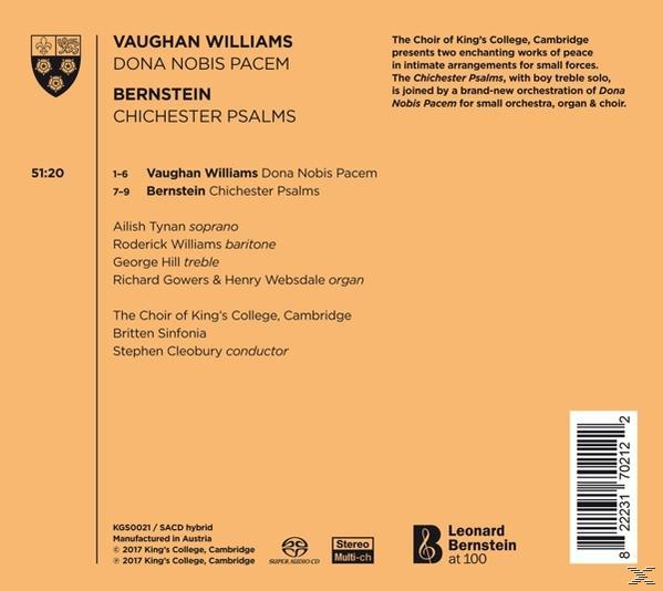 Britten Sinfonia, The Choir Of King's College - Chichester Psalms/Dona Nobis Pacem  - (SACD Hybrid)