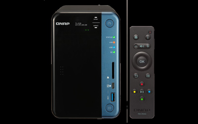QNAP TS-253B-4G NAS Anzahl Festplattenschächte: 2 Schwarz}