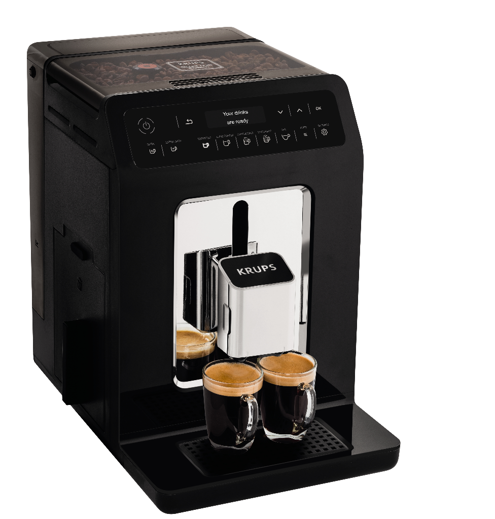 KRUPS Evidence EA8908 - Volautomatische espressomachine - Maximaal aantal kopjes: 2 - Melkslang - Zwart