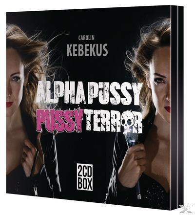 Albumcover mit dem Titel 'ALPHA PUSSY' und zwei Frauen auf schwarzem Hintergrund.