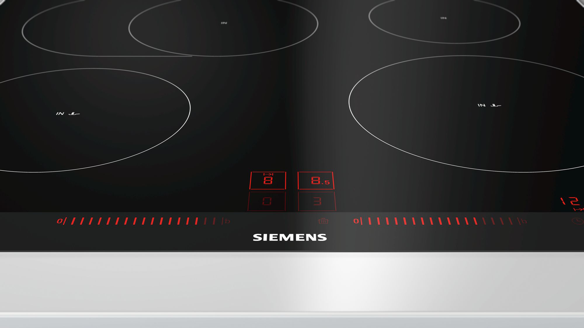 SIEMENS EH675LFC1E Glaskeramik (602 mm breit, 4 Kochzonen)